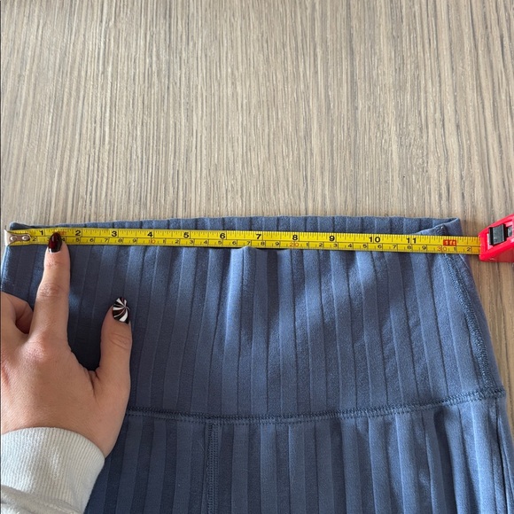 Offline by Aerie Ribbed High Rise Flare Pants – Blue – Size Medium - Picture 7 of 9